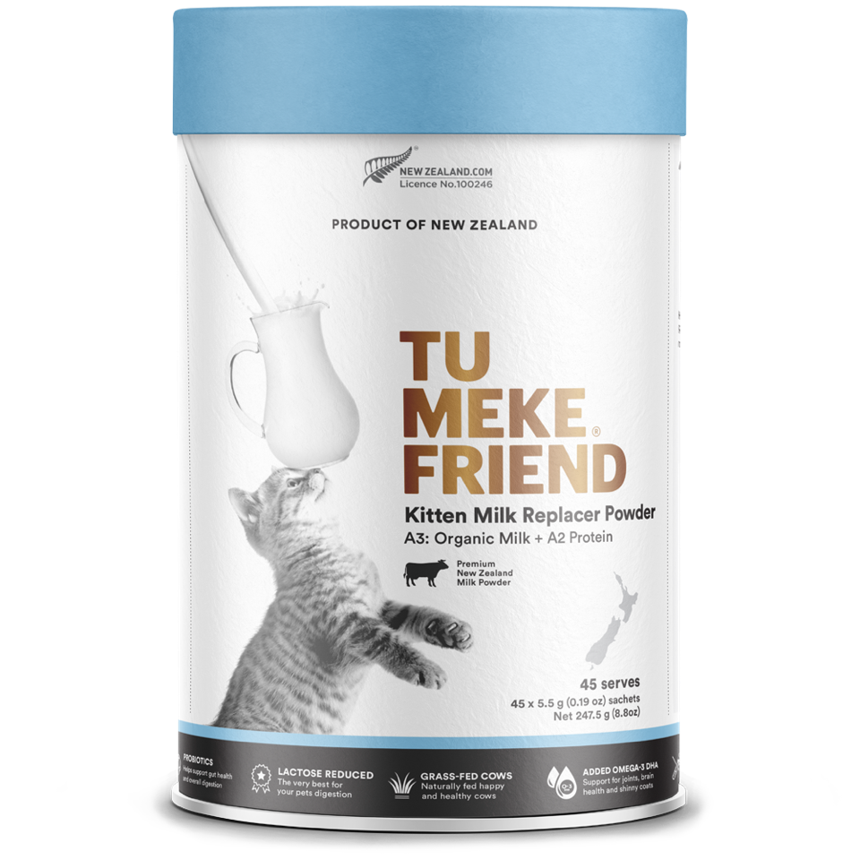 TU MEKE FRIEND Kitten A3 Organic Milk Replacament Powder 45x 5.5g Serves