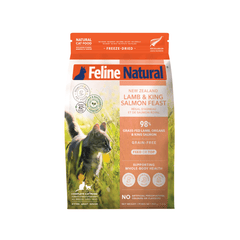 Feline Natural Lamb & King Salmon Feast Freeze-Dried Cat Food