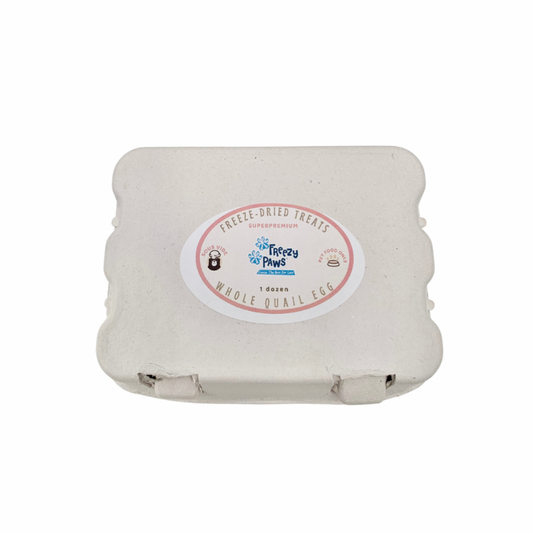 Freezy Paws Freeze Dried Dogs and Cats Treats Quail Eggs (A Pack of 12 eggs)