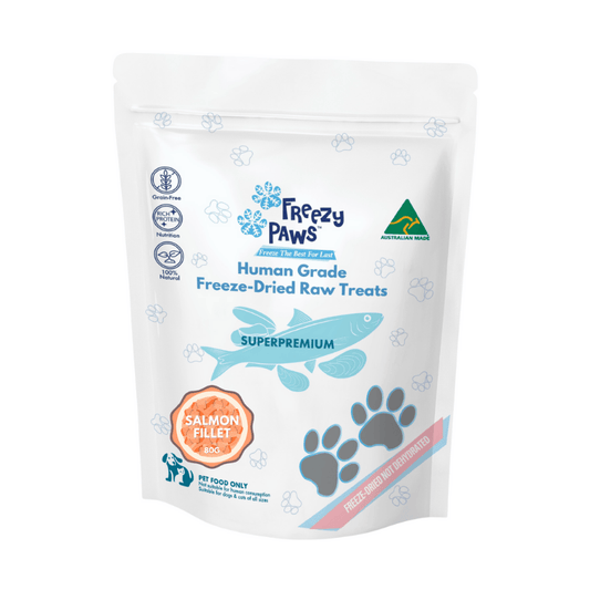 Freezy Paws Freeze Dried Dogs and Cats Treats Salmon Fillet 80g