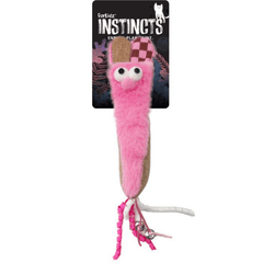 Furkidz Cat Toy Slinky Rabbit Pink 19cm