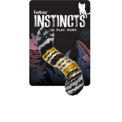 Furkidz Cat Toy Woolly Worm White 13cm