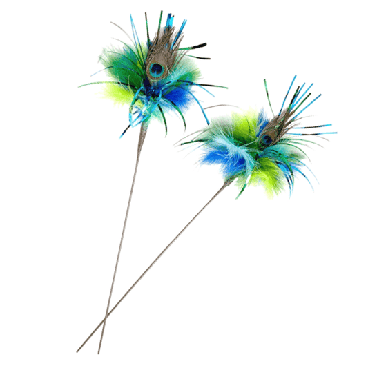 Go Cat Peacock Sparkler Teaser Wand