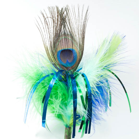 Go Cat Peacock Sparkler Teaser Wand