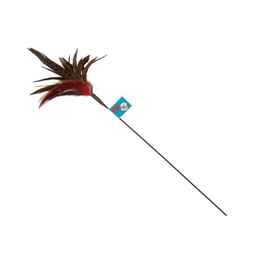 Go Cat Short Wild Thing Feather Teaser Long Wand 91 cm