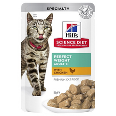 Hills Science Diet Perfect Weight Chicken Adult Wet Pouch 85g x12