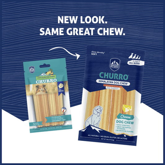 Himalayan Dog Chew Churro Cheese Dog Treat 4pk