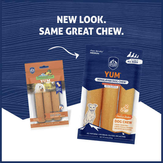 Himalayan Dog Chew Yum Peanut Butter Dog Treat 3pk