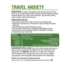 HomeoPet Travel Anxiety