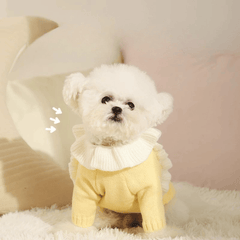 Hoopet Dog Cat Yellow Star Sweater