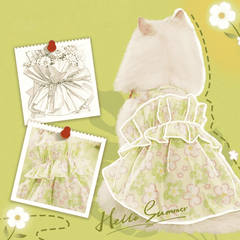 Hoopet Floral Whisper Pet Strap Dress