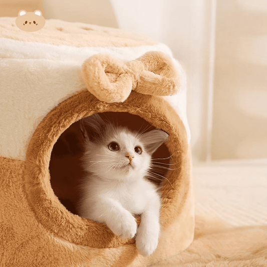 Hoopet Warm Little Bear Dual-Use Pet Bed