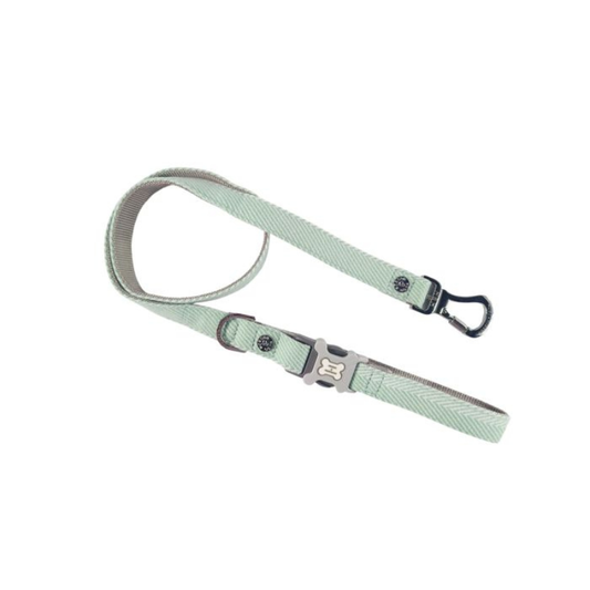 Hugo & Hudson Herringbone Leash Aqua XS/Sml 15mm x 120cm