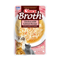 Inaba Churu Broth Cat Treat Chicken & Salmon Recipe 40g