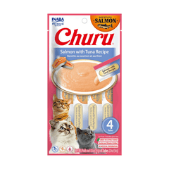 Inaba Churu Cats Treats Salmon with Tuna Recipe (4pcs/pack)