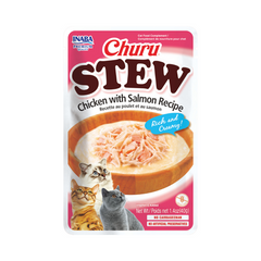 Inaba Churu Stew Cat Treat Chicken & Salmon Recipe 40g