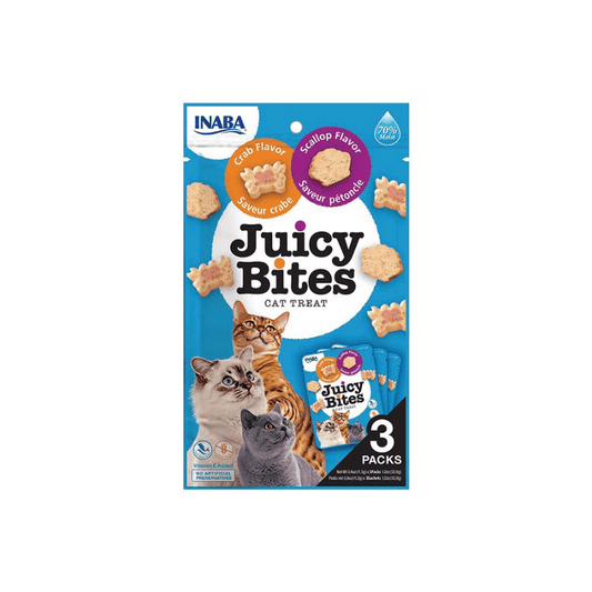 Inaba Juicy Bites Crab & Scallop Flavours Cat Treats 33.9g