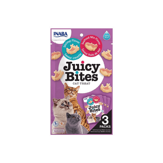 Inaba Juicy Bites Shrimp & Seafood Flavours Cat Treats 33.9g