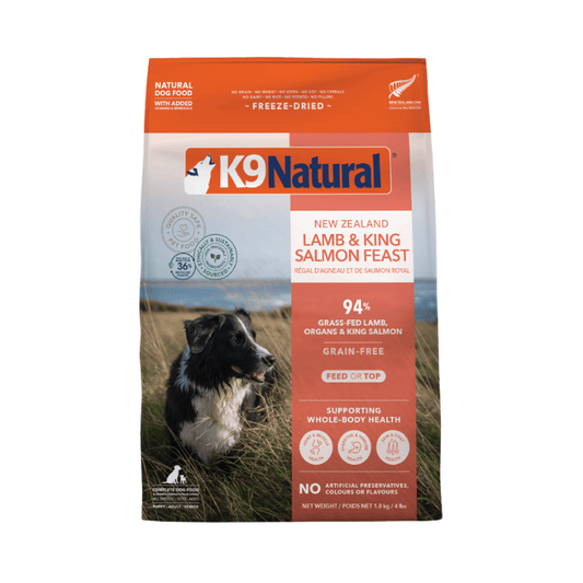 K9 Natural Lamb & King Salmon Feast Freeze-Dried Dog Food