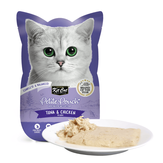 Kit Cat Petite Pouch Cat Wet Food Tuna & Chicken Recipe 70g