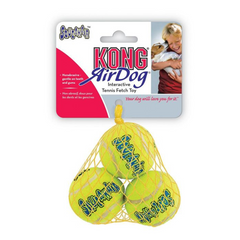 KONG AirDog Squeaker Balls Dog Fetch Toy XSmall 3PACK