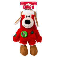 KONG Holiday Wild Knots Bear Plush Dog Toy Assorted Color Medium/Large