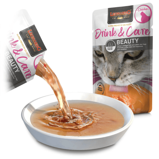 Leonardo Drink & Care Beauty Chicken Wet Cat Food 40g