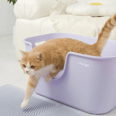 Mango Extra Size High Edge Ultra-light Weight Cat Litter Box For Large Cat