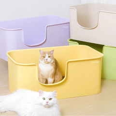 Mango Open Oversized Splash-Proof Giant Cat Litter Box
