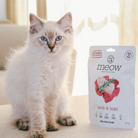 THE NEW ZEALAND NATURAL Meow Lamb and Hoki Freeze Dried Cat Food