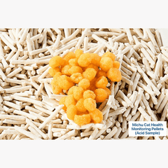 Michu Cat Health Monitoring Pellets - Colour Changing Indicators For Home Urine Testing