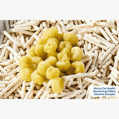 Michu Cat Health Monitoring Pellets - Colour Changing Indicators For Home Urine Testing