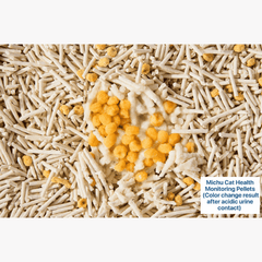 Michu Cat Health Monitoring Pellets - Colour Changing Indicators For Home Urine Testing