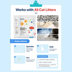 Michu Cat Health Monitoring Pellets - Colour Changing Indicators For Home Urine Testing