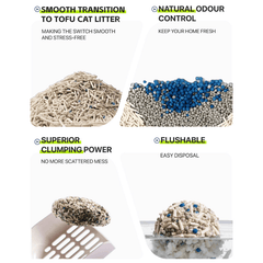 Michu Mixed Tofu Cat Litter Lite 2.5kg/6L