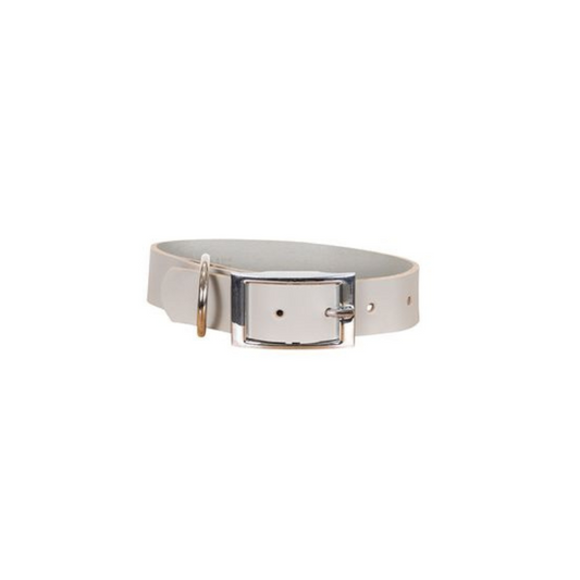 MOG AND BONE Genuine Leather Collar Grey