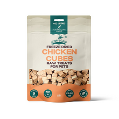 Nature Island Freeze Dried Chicken Breast Cube Raw Treats 80g for Pets