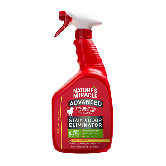Nature's Miracle Advanced Formula Dog Stain And Odour Eliminator Lemon 946ml