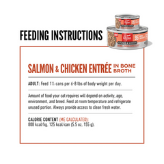 Orijen Chunks & Shreds Salmon & Chicken ENTRÉE in Bone Broth Cat Wet Food Can 155g