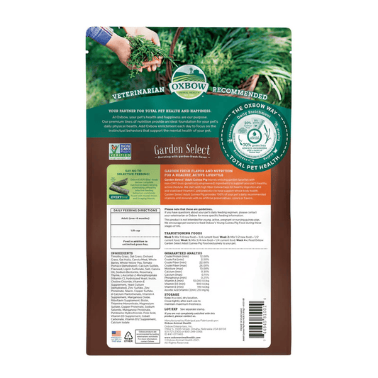 Oxbow Garden Select Adult Guinea Pig Food 1.81kg