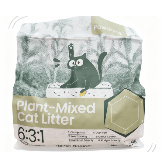 Pawaroos Plant Tofu Mixed Cat Litter 2.5kg/6L