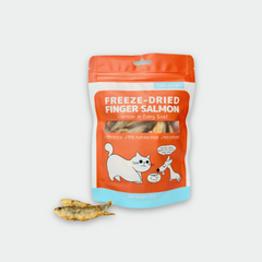 PAWCKET Freeze Dried Raw Finger Salmon Dog Cat Treats 50g