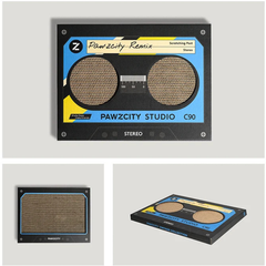 PAWZCITY Vintage Tape Cat Scratching Board - D