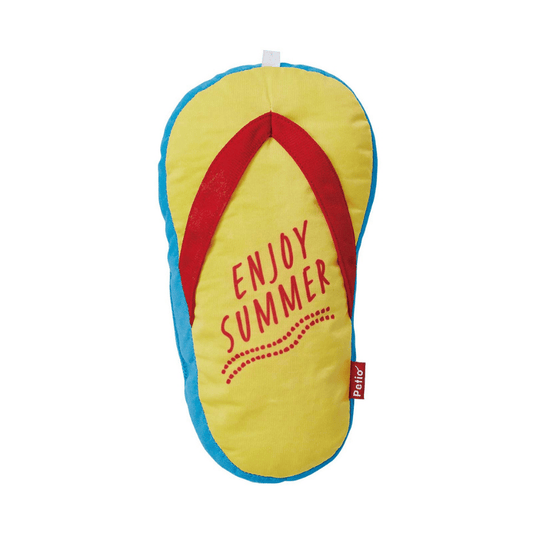 Petio Cool Plush Squeaker Dog Toy – Sandal