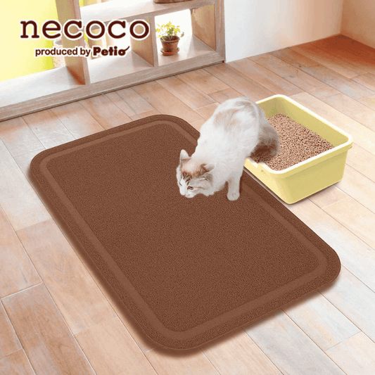 Petio Necoco Cat Litter Toilet Mat Wide Brown