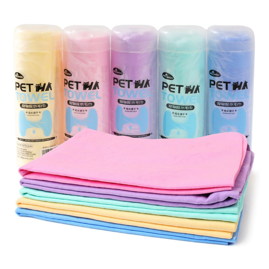 Pikapet Chamois Absorbent Pet Towel Assorted Colors