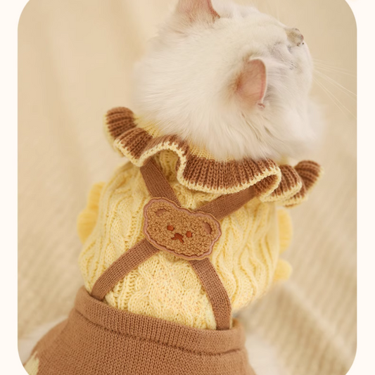 Pikapet Teddy Cute Pet Sweater Dress