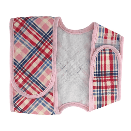 Princess Honeybelle X Catventure - Escape Proof Cat Harness - Pink Tartan