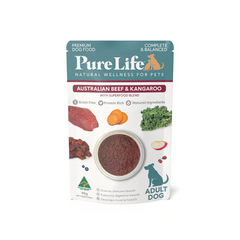 PURE LIFE Australia Beef & Kangaroo Pate Wet Dog Food 90g