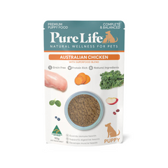 PURE LIFE Puppy Australia Chicken Pate Wet Dog Food 90g